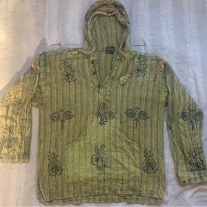 *SOLD* Eyes of Buddha & Flower Cotton Shirt